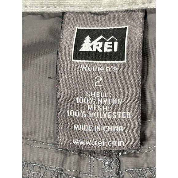 REI Cargo Short Womens Size 2 W29 Board Shorts Nylon Hiking Fishing Stretch Grey - Picture 10 of 15